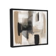 thumbnail image 4 of Stupell Industries Tan & Black Collage Abstract Painting Black Floater Framed Canvas Art Print Wall Art, 31 x 25, 4 of 10