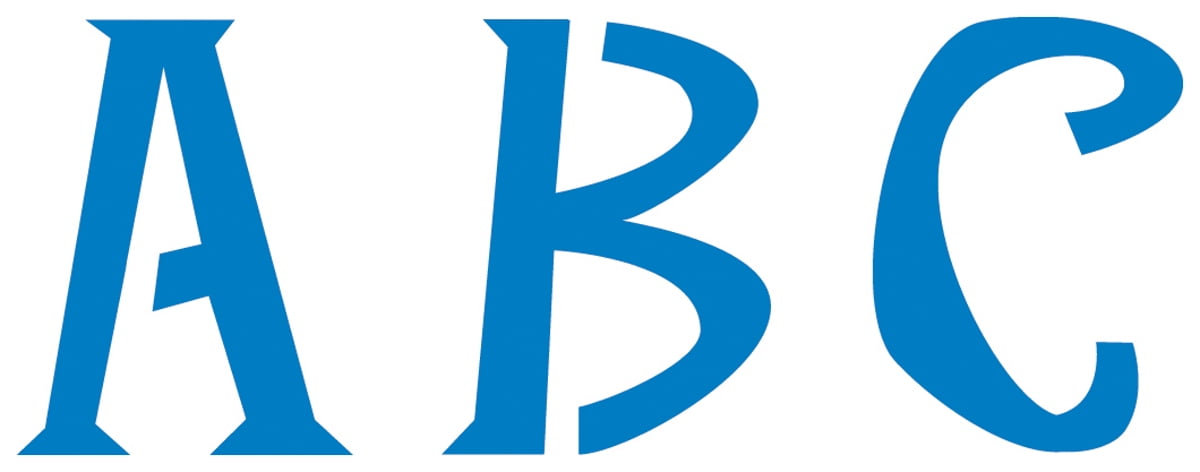 4" Genie Letter Stencil