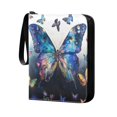 thumbnail image 4 of ALAZA Butterfly Paint Trading Card Binder 4 Pocket Cards Collection Album 400 Folder Holder, 4 of 6