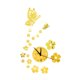 thumbnail image 4 of Reloj de pared acrílico personalizable con pegatinas silenciosas para decoración de pared, moderno. Oro, 4 of 9