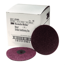 3M Automotive 7483 4" Medium Scotch Brite Roloc Surface Conditioning Discs