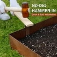 thumbnail image 2 of Davyline 6 pcs 40" L x 8" H Metal Landscape Edging, Garden Border Edging with 7 Clips & Gloves, Edging Border for Garden Courtyard, 2 of 4