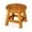 Natural, variant on Carved with Floral Motif | Applicable as Child's Seat or Step Stool | Enhances Room Aesthetics