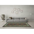 thumbnail image 3 of Ahgly Company Indoor Rectangle Oriental Light Blue Traditional Area Rugs, 2' x 3', 3 of 4