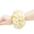 thumbnail image 5 of Women Girls Natural Messy Hair Bun Updo Extensions Wrap Curly Hair Scrunchie Ponytail Hairpieces With Elastic Rubber Band Hairpiece Synthetic Hair Scrunchies Hair Piece Bun, 5 of 7