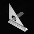 thumbnail image 3 of Labymos Woodworking Triangular Ruler Multi-functional Carpenter's Rule 45° 90° Angle Angle Rule Mark Scraper Carpenter's Marking Tool Three Edged Rule, 3 of 7