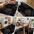 thumbnail image 6 of Black Coral Coastal Area Rug 3x5 FT, Non Slip Entryway Bedside Carpet, Nautical Starfish Summer Beach Washable Soft Floor Carpet Indoor Mat Non-Shedding Throw Rug for Dorm Kitchen Home Office, 6 of 9