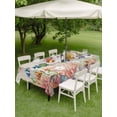 thumbnail image 4 of Outdoor Tablecloth with Umbrella Hole for Patio/Picnic/Party/Camping, Seahorse Coastal Waterproof Table Cloth Rectangle Table Cover Washable, Nautical Ocean Summer Beach Coral Rustic (60"x 120"), 4 of 8