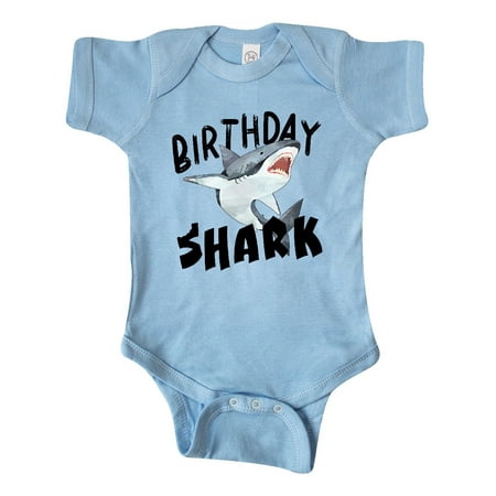 

Inktastic Birthday Shark Gift Baby Boy or Baby Girl Bodysuit