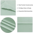 thumbnail image 5 of Bxaolu Blackout Curtains for Bedroom 45 Inches Long - Room Darkening Heat Insulated Blocking Grommet Window Drapes for Room, 2 Panels, 38 x 45 Inch, Green, 5 of 7