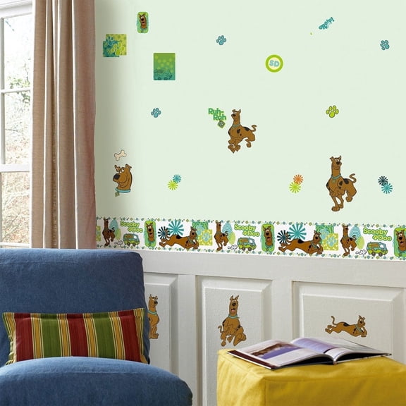 Brewster Home Fashions 12440781 Scooby Doo Prints Self-stick Wall Accent Stickers Set