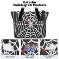 thumbnail image 2 of Tote Bag for Women - Black Halloween Spider Webs Shoulder Bag - Large Utility Work Duffle Bag with Zipper Handbag for Travel, Work, Sprots, 2 of 5