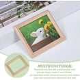 thumbnail image 4 of 1set 10pcs Rectangle Birch Wood Photo Frame Miniature Furniture Model for Dollhouse Accessories Pretending Prop Decorations Beige 74x61x6.5mm, 4 of 6