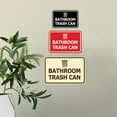 thumbnail image 3 of Signs ByLITA Classic Framed Bathroom Trash Can Sign (Navy Blue / White) - Medium, 3 of 6