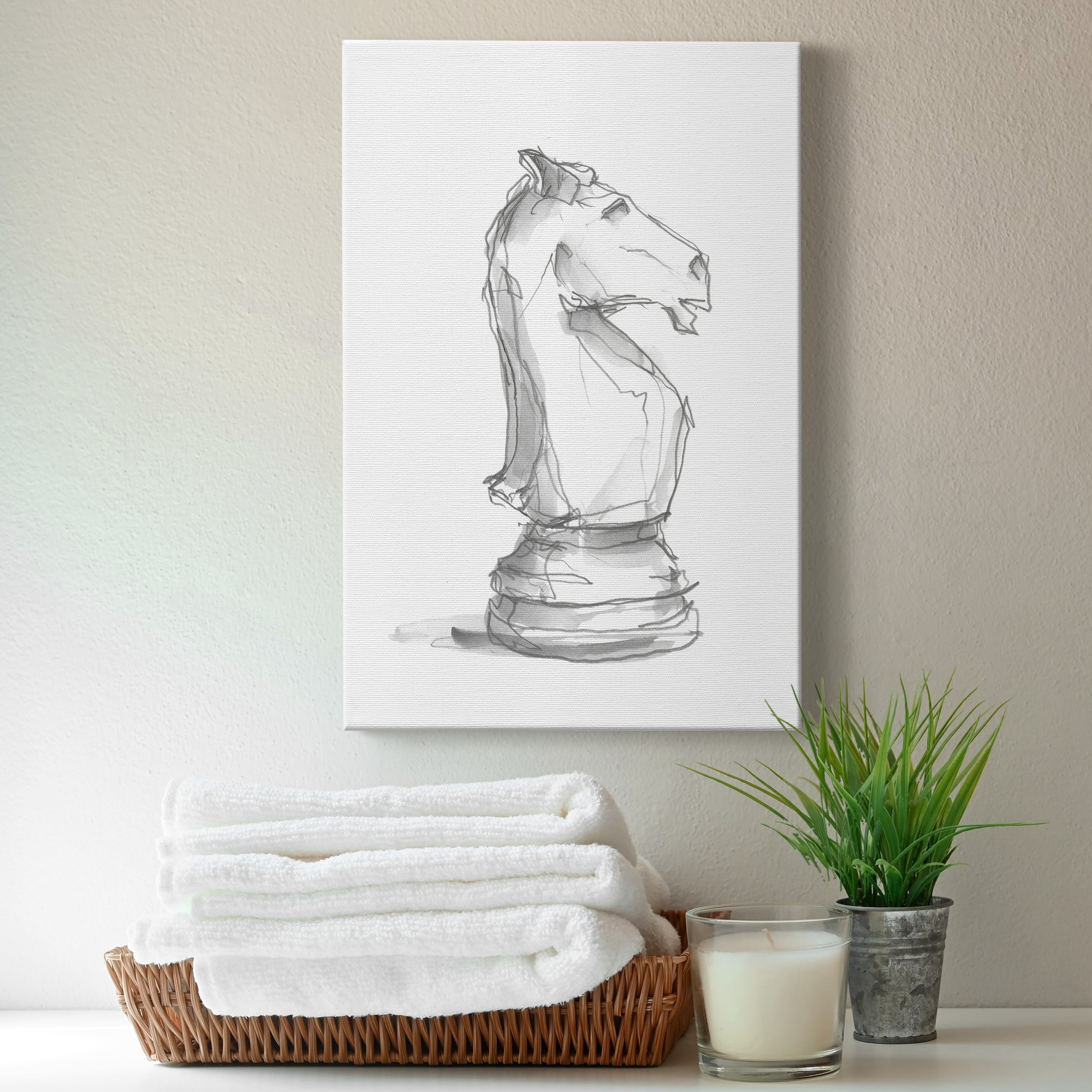 Chess Piece Study I Premium Gallery Wrapped Canvas - Ready to Hang