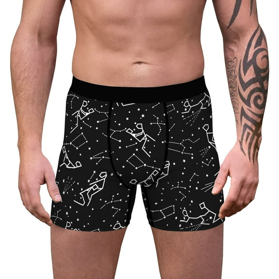 IROINNID Christmas Funny Boxers for Men Adult Humor Gift 3D Print Stretch Briefs Xmas Comfy Boxer,Black