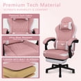 thumbnail image 6 of Auxe Gaxe Gaming Chairs for Adults with Footrest,Ergonomic Fabric PC Gaming Chair,High Back Reclining Computer Desk Chair with Lumbar Support and Headrest, 6 of 9