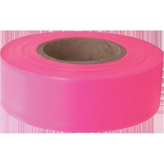 Swanson Tool RFTGLP150 Pink Glo Stc Taffeta Roll Flagging Tape - 1.18 x 150 ft.