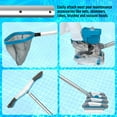 thumbnail image 5 of U.S. Pool Supply Professional 18' Blue Anodized Aluminum Telescopic Swimming Pool Pole, Adjustable 3 Piece Expandable Step-Up - Attach Connect Skimmer Nets, Rakes, Brushes, Vacuum Heads with Hoses, 5 of 6