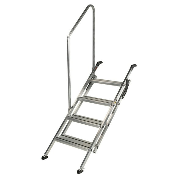 Lippert 2023024500 Victory Step Toy Hauler & RV Patio Steps with Entry Assist Handrail - Triple