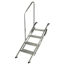 Lippert 2023024500 Victory Step Toy Hauler & RV Patio Steps with Entry Assist Handrail - Triple