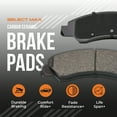 thumbnail image 2 of Max Advanced Brakes Rear Brake Pad Compatible With 2006 2007 2008 2009 2010 2011 2012 2013 2014 2015 BMW X1 2.0 L4 323i 328i 328i xDrive, Carbon Ceramic Pad w/ Hardware, 2 of 6