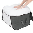 thumbnail image 4 of Unique Bargains 1 Pack Clothes Storage Bags Moving Bags Grey 21.5*14*8in, 4 of 7