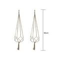 thumbnail image 3 of JeashCHAT 1 Pc Macrame Plant Hanger Hanging Planter Basket Indoor Outdoor Boho Decor Patio Garden , Ivory, 3 of 3