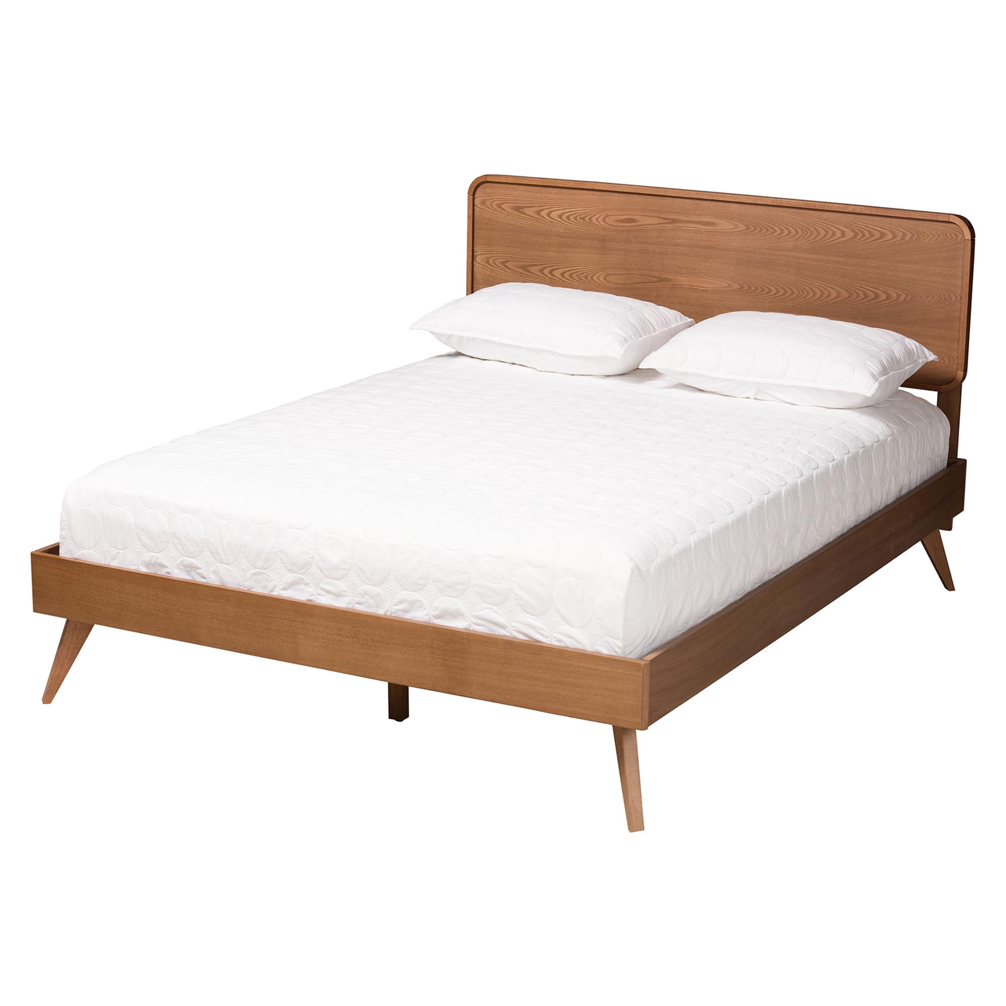 Baxton Studio Demeter Mid-Century Bedroom Set, 5-Piece, Walnut Brown