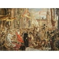 thumbnail image 2 of Jan Matejko 24x18 Black Ornate Framed Double Matted Museum Art Print Titled: Sketch for the Painting “Constitution of the 3 May” (1890), 2 of 5