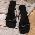 thumbnail image 6 of Slippers for Women,Slippers For Casual And Beach Wear Comfortable Flip Flops With On Design For Summer,Womens Slippers,Black,9.5, 6 of 8