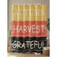 thumbnail image 4 of Fall Shower Curtain Autumn Harvest Grateful Shower Curtains for Bathroom Thanksgiving Decor, Waterproof Polyester Shower Curtain Set with Hooks, Standard Size 66" x 72" Wooden Yellow Orange Black, 4 of 6