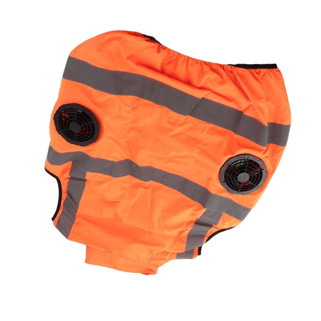 Chaleco Ventilador Enfriador, 5V Chaleco Acondicionador De Aire De Alta Visibilidad Chaleco Enfriador De Verano Con 2 Ventiladores Extraíbles, Banda