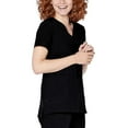 thumbnail image 3 of Adar Addition Go-Basic Scrub Set For Women - Slim V-Neck Scrub Top & Skinny Cargo Scrub Pants - A9200 - Black - M, 3 of 6