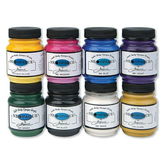 Jacquard Neopaque Acrylic Paint 2.25oz 8/Pkg- , Pk 1, Jacquard Products