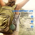 thumbnail image 3 of Outdoor Waterproof Bluetooth Speaker,Kunodi Wireless Portable Mini Shower Travel Speaker with Subwoofer, Enhanced Bass, Built in Mic for Sports, Pool, Beach, Hiking, Camping, 3 of 7
