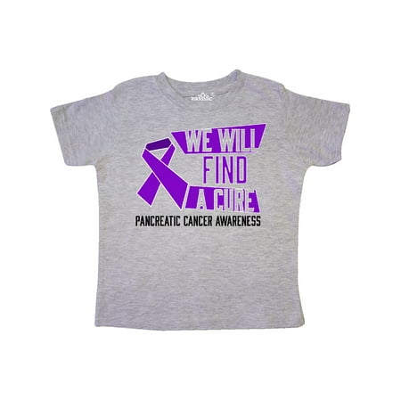 

Inktastic We Will Find a Cure- Pancreatic Cancer Awareness Gift Toddler Boy or Toddler Girl T-Shirt