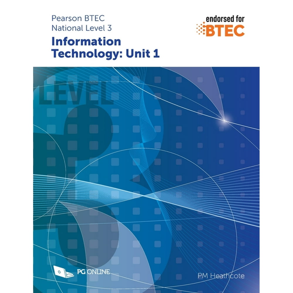 Pearson BTEC Level 3 in Information Technology Component Unit 1 External Assessment (Paperback