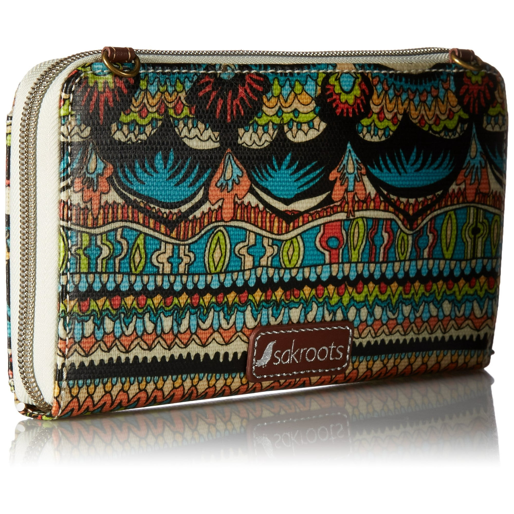 Sakroots Artist Circle Large Smartphone Crossbody, Natural One