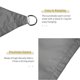 thumbnail image 4 of Toldo Solar TFixol Resistente a los Rayos UV 10 FT Triángulo Sombra Patio, 4 of 7