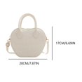 thumbnail image 2 of Bolso de hombro con forma de manzana bolso cruzado con patrón de piedra bolso con asa superior para mujer, 2 of 9