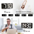 thumbnail image 5 of Alarm Clocks for Bedrooms,Digital Alarm Desk Clock, Large Display with Dim Mode, Dual USB Ports,for Dorm Home, 5 of 5