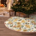 thumbnail image 5 of Sikiie Hippie Bee Honeycomb Nativity Christmas Tree Skirt, Jesus Christian Winter Holiday Tree Mat Decoration(30-48IN)36", 5 of 6