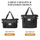 thumbnail image 3 of Bolsa de viaje Trifabricy, grande, impermeable, negra, para mujer, 3 of 7