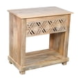 thumbnail image 3 of Manny 1-Drawer Solid Wood Nightstand With Metal Glides in Natural Finish, 3 of 3