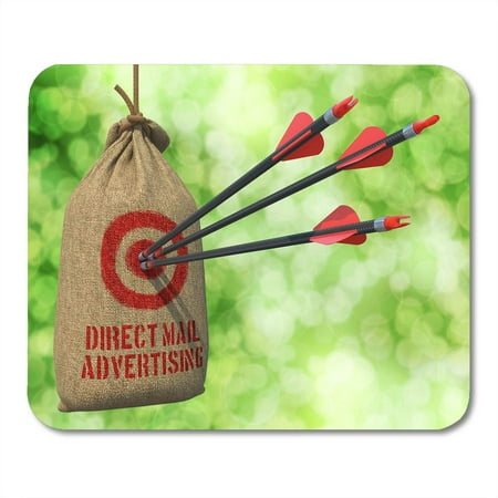 KDAGR Marketing Direct Mail Three Arrows Hit in Red Target Mousepad Mouse Pad Mouse Mat 9x10