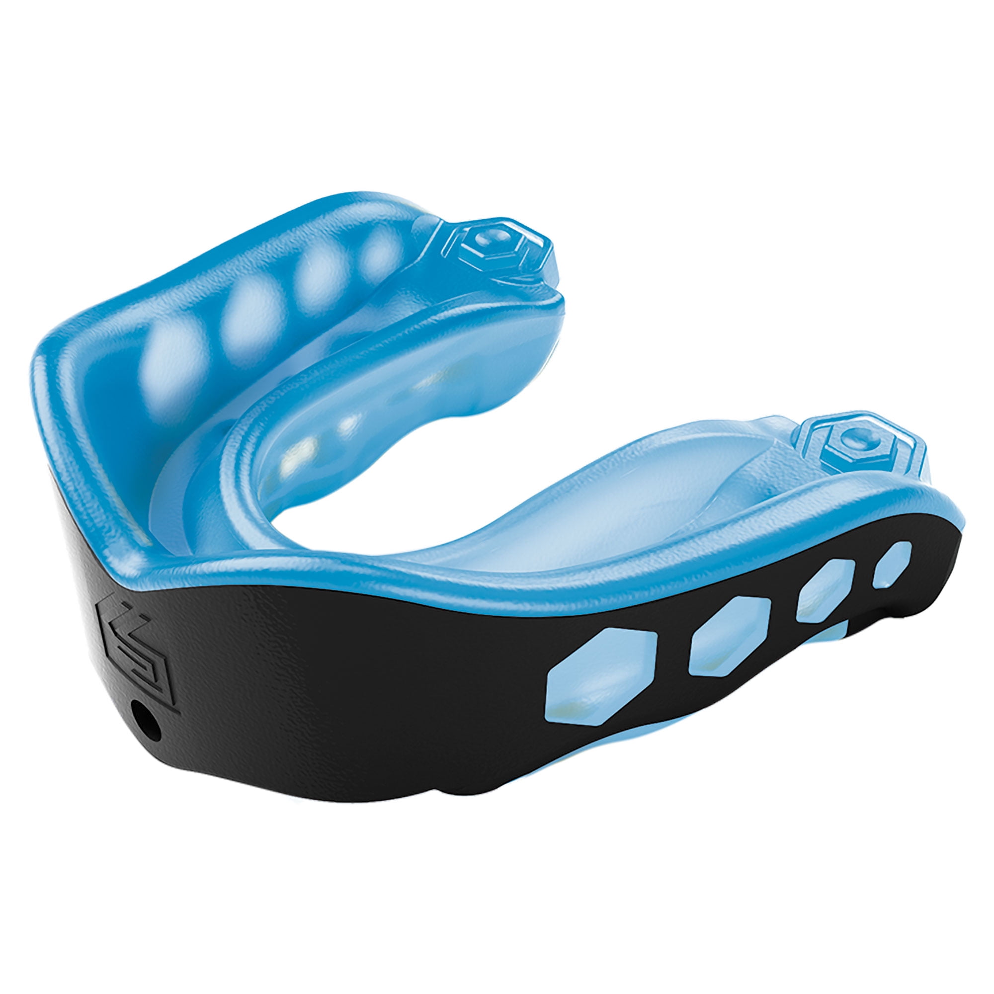 #1 Sports Mouthguard for Football Shock Doctor Gel Max Power Mouth Guard Sports Basketball MMA Jiu jitsu Lacrosse Includes Detachable Helmet Strap Boxing Youth & Adult 