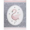 thumbnail image 2 of SAFAVIEH Carousel Kids Dina Flamingo Animal Print Area Rug, Pink/Ivory, 8' x 10', 2 of 10