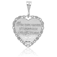 thumbnail image 3 of 14K Solid White Gold Reversible 50th Anniversary Necklace Chain Pendant Charm, 3 of 9