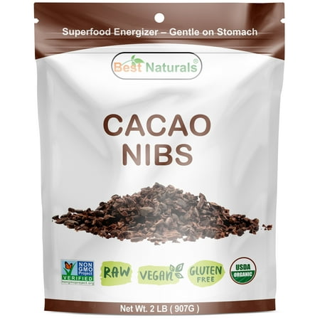 Best Naturals USDA Certified Organic Cacao Nibs 2 Pound - Non-GMO Project (Best Two Week Cleanse)